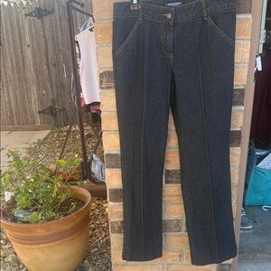 Bisou Bisou Women's Dark Blue Straight Leg Jeans